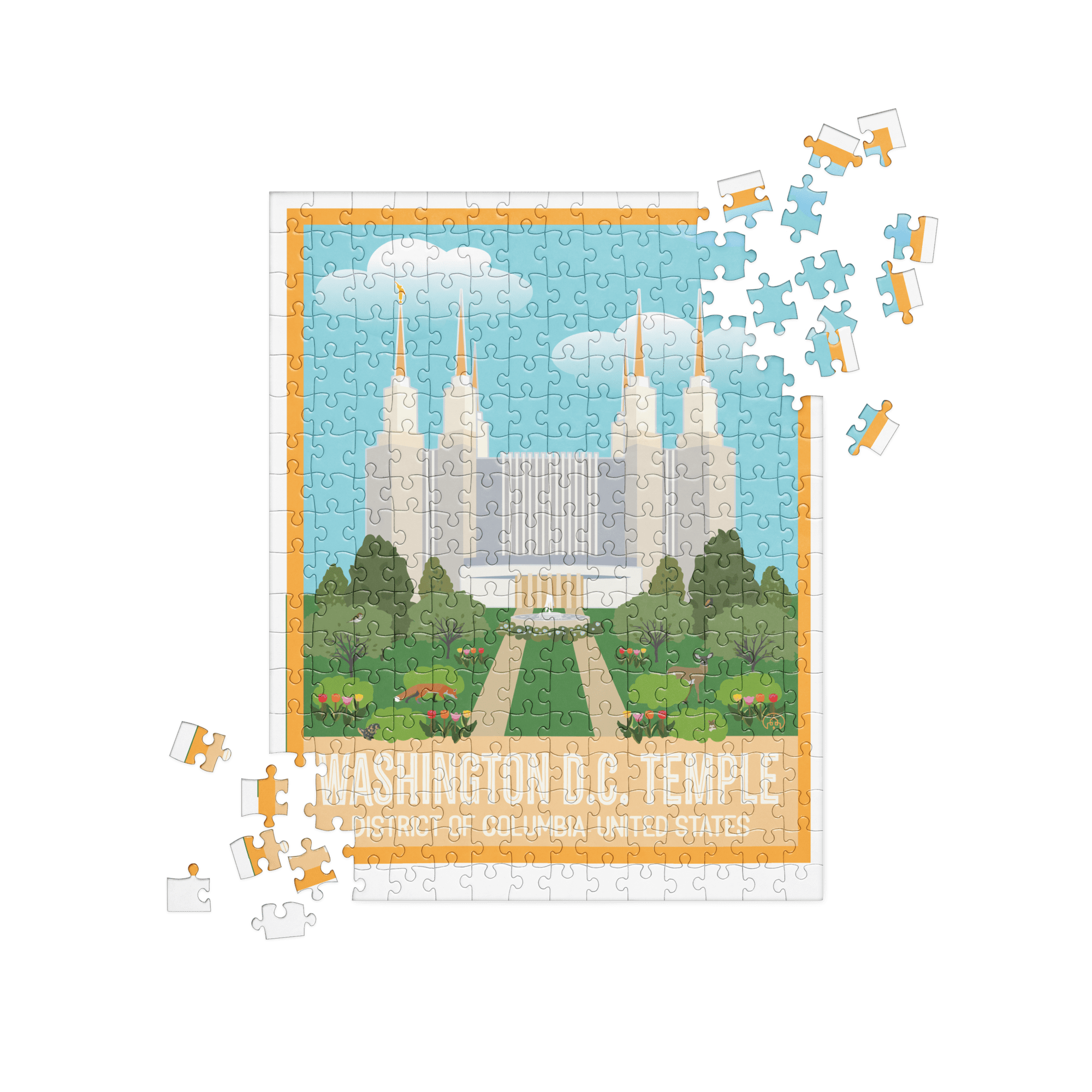 Washington DC Temple Kids' Puzzle, 252-Piece