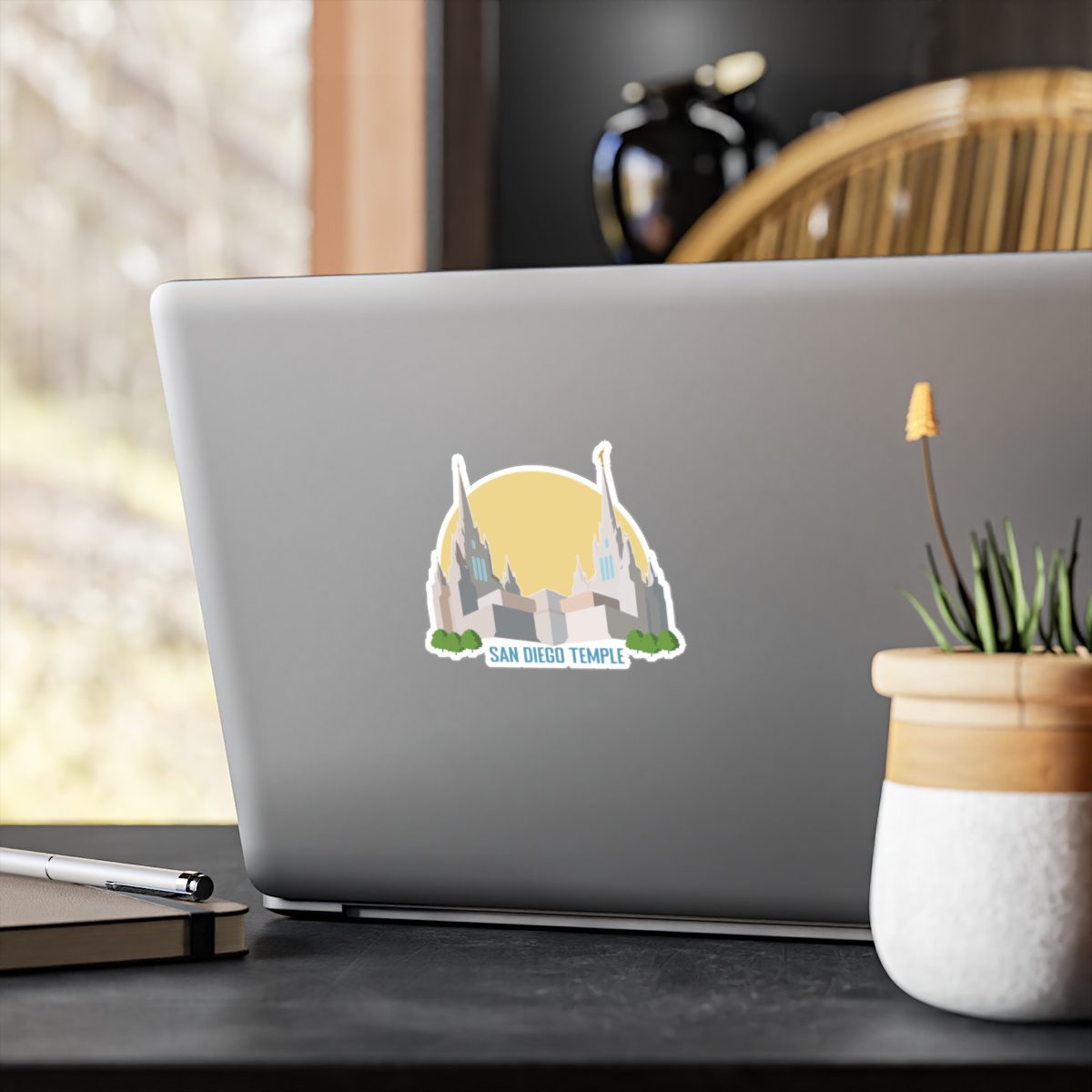Stick-To-The-Path SAN DIEGO TEMPLE- Satin Sticker- THREE SIZES