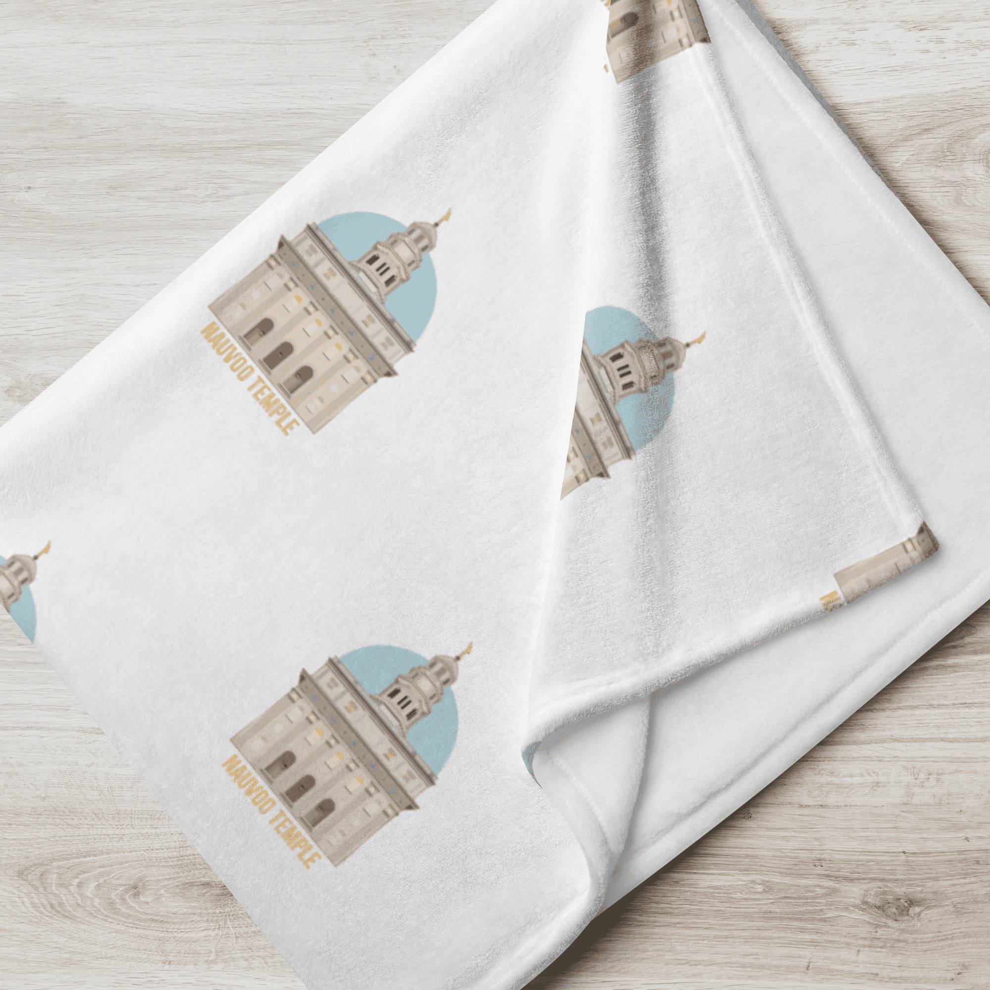 NAUVOO TEMPLE- Family Throw Blanket- Silk-to-Touch Fabric
