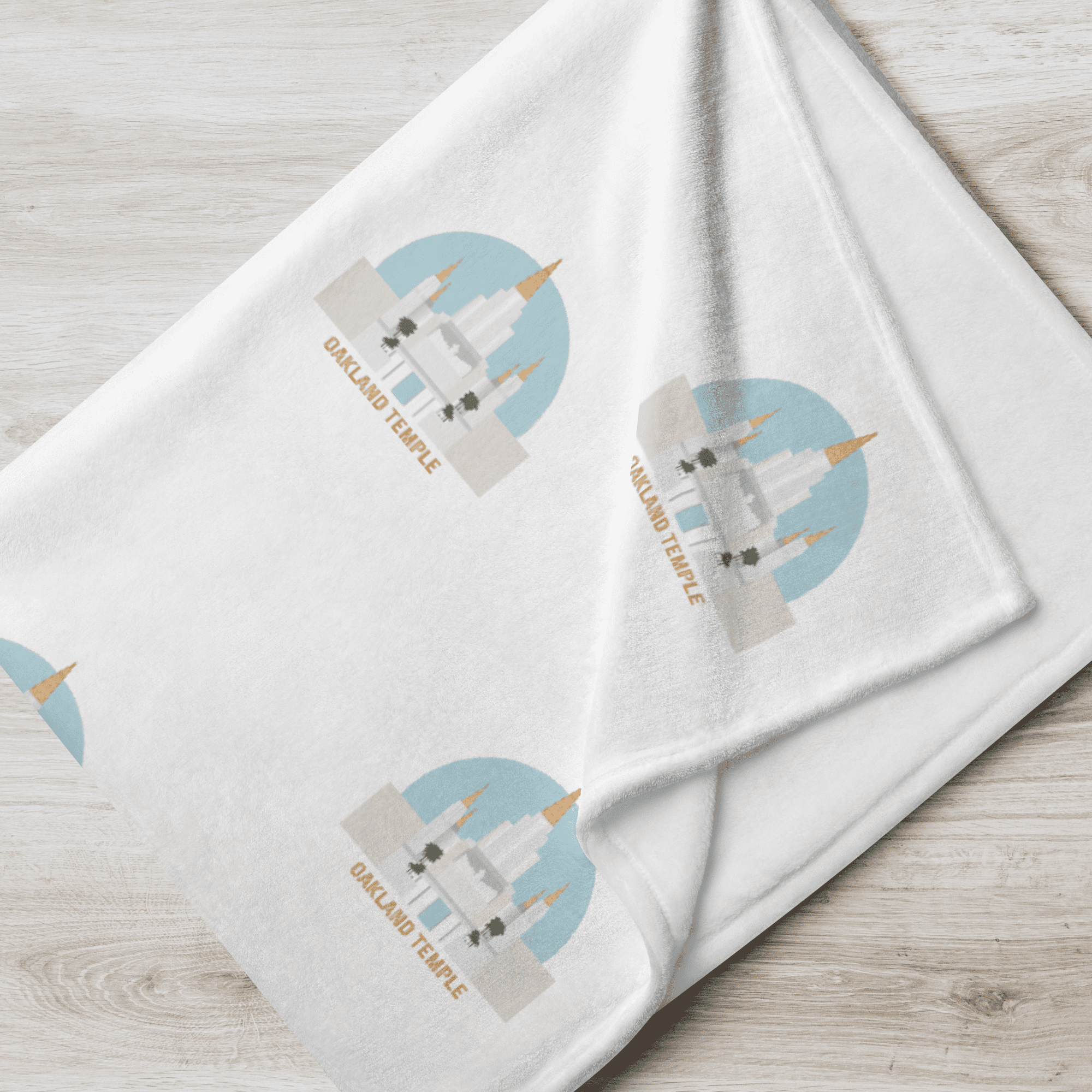 OAKLAND CALIFORNIA TEMPLE- Throw Blanket- Silk to Touch Fabric