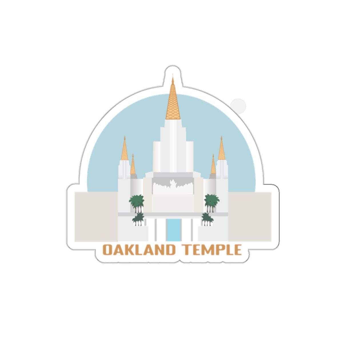 Stick to the Path- Oakland Temple Die-Cut Sticker