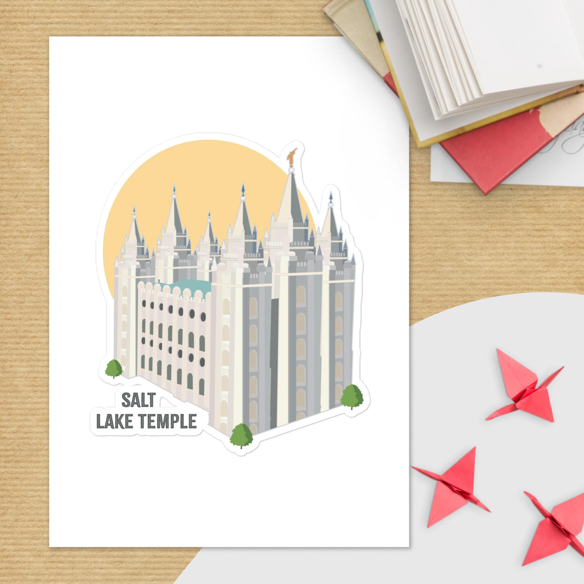 SALT LAKE TEMPLE- STICKER-Vinyl Decal