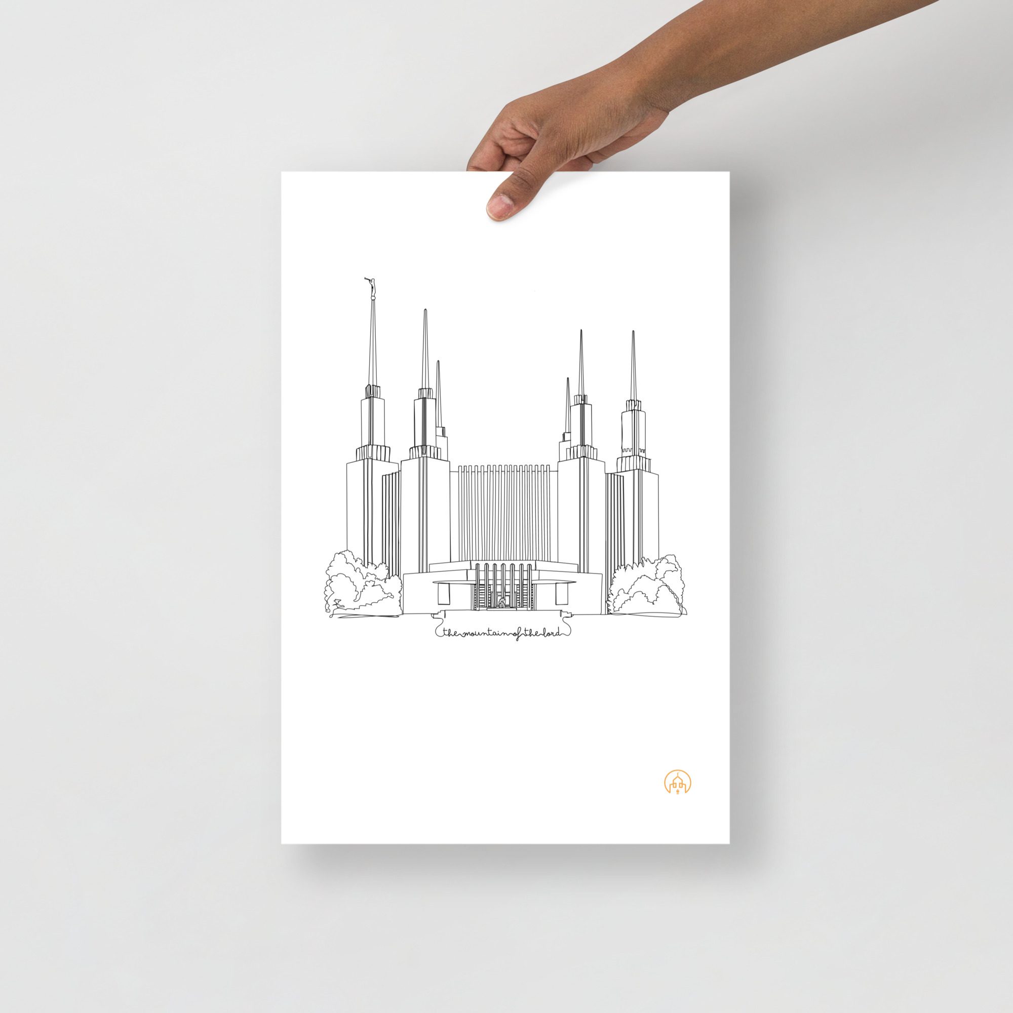 EternaL_Line Art- Washington D.C. Matte Poster- 12"x18", and 24"x36"