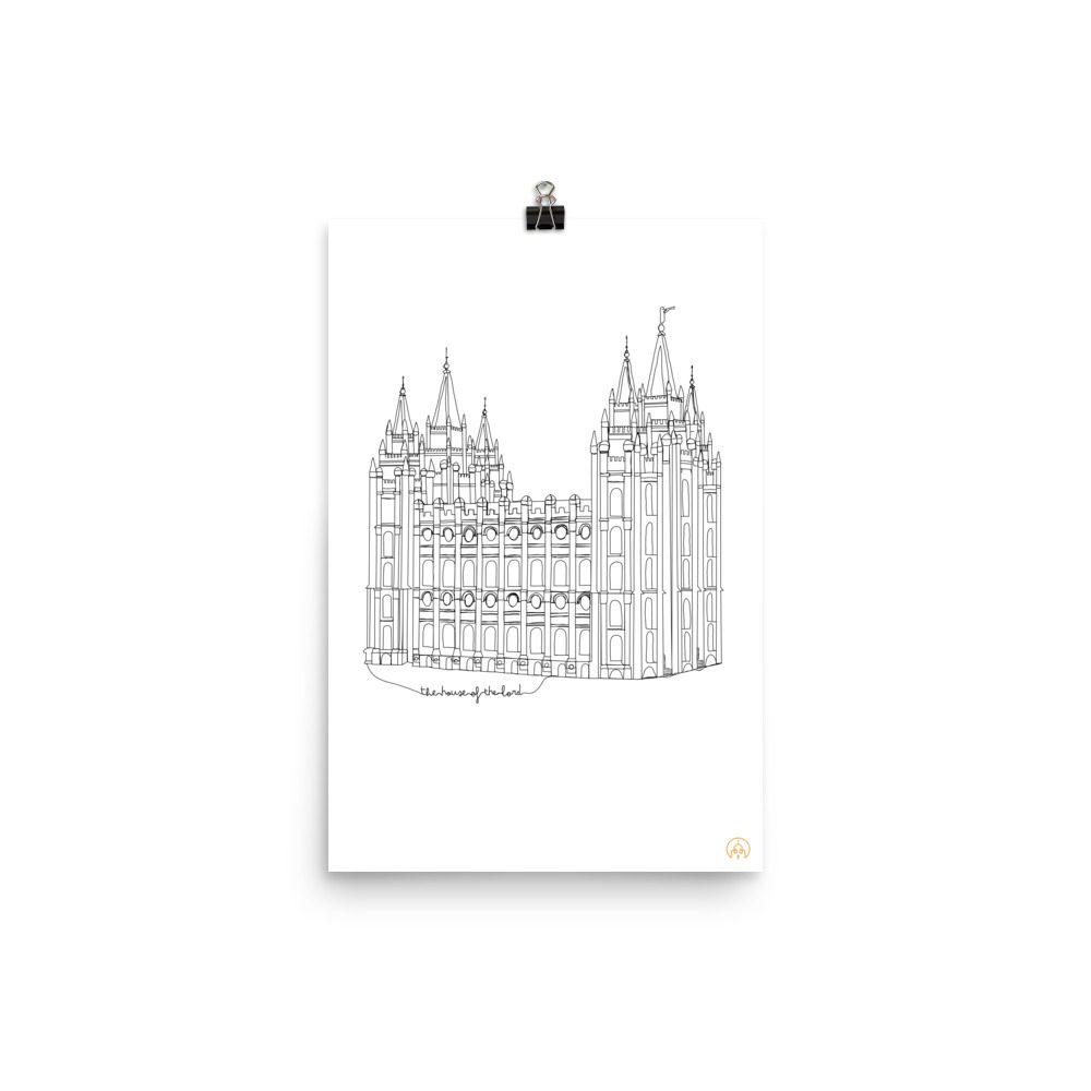 EternaL_Line Art Poster- 12"x18", 24"x36"- Matte Finish