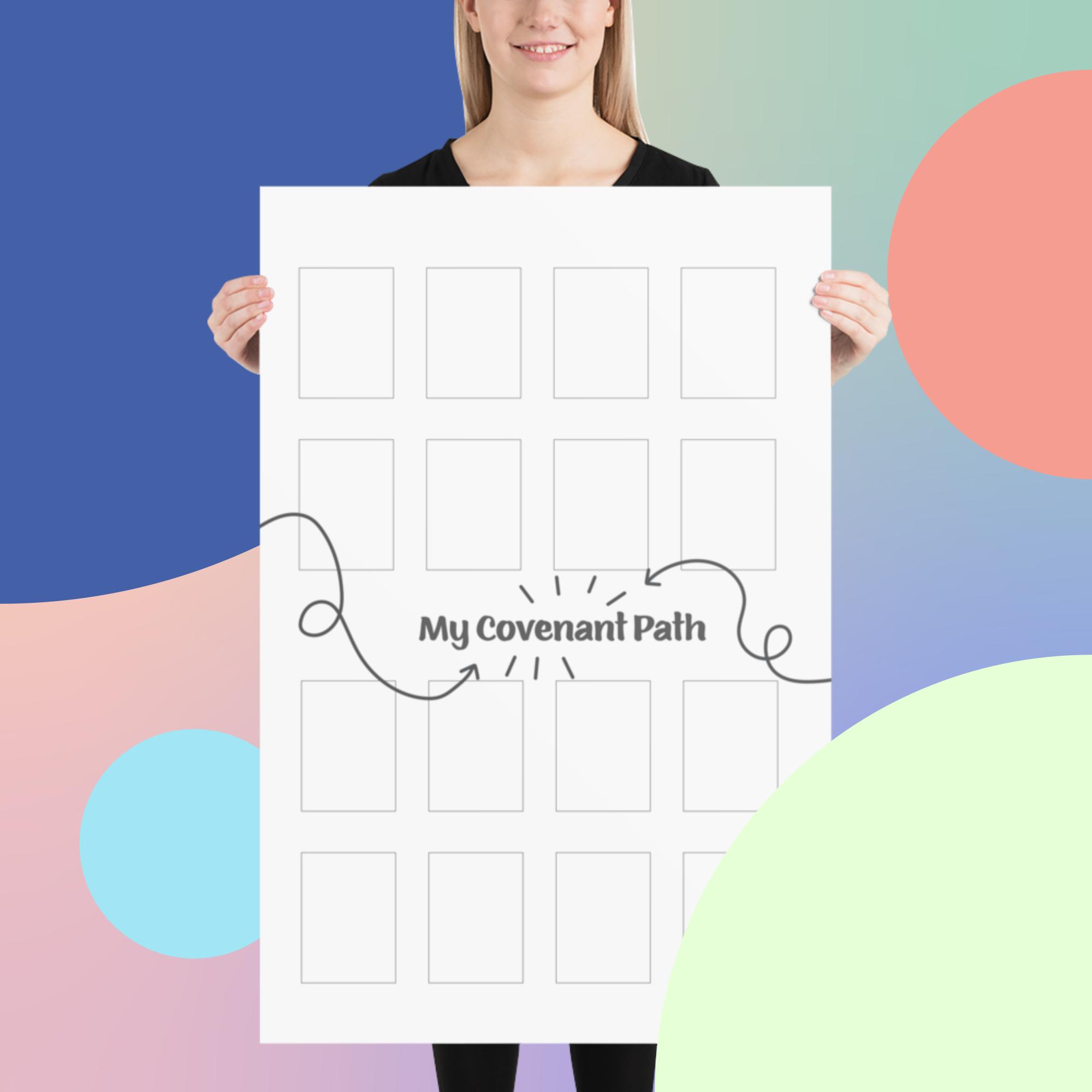 My Covenant Path to the Temple- Collection Poster- 24"x36"