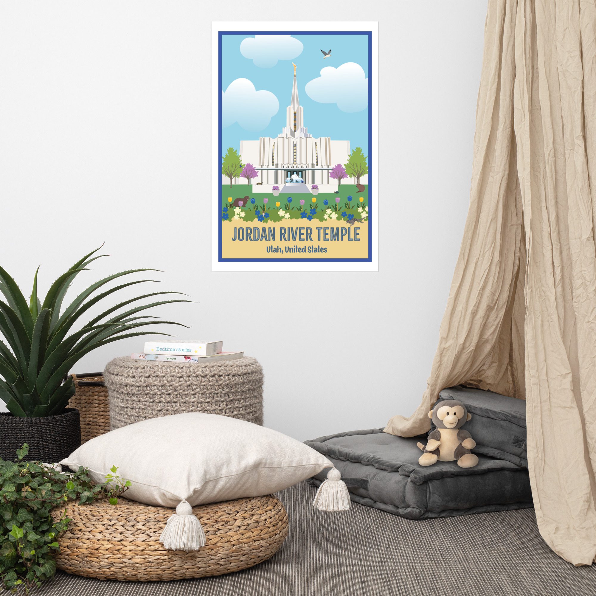 Children's Jordan River Temple Poster