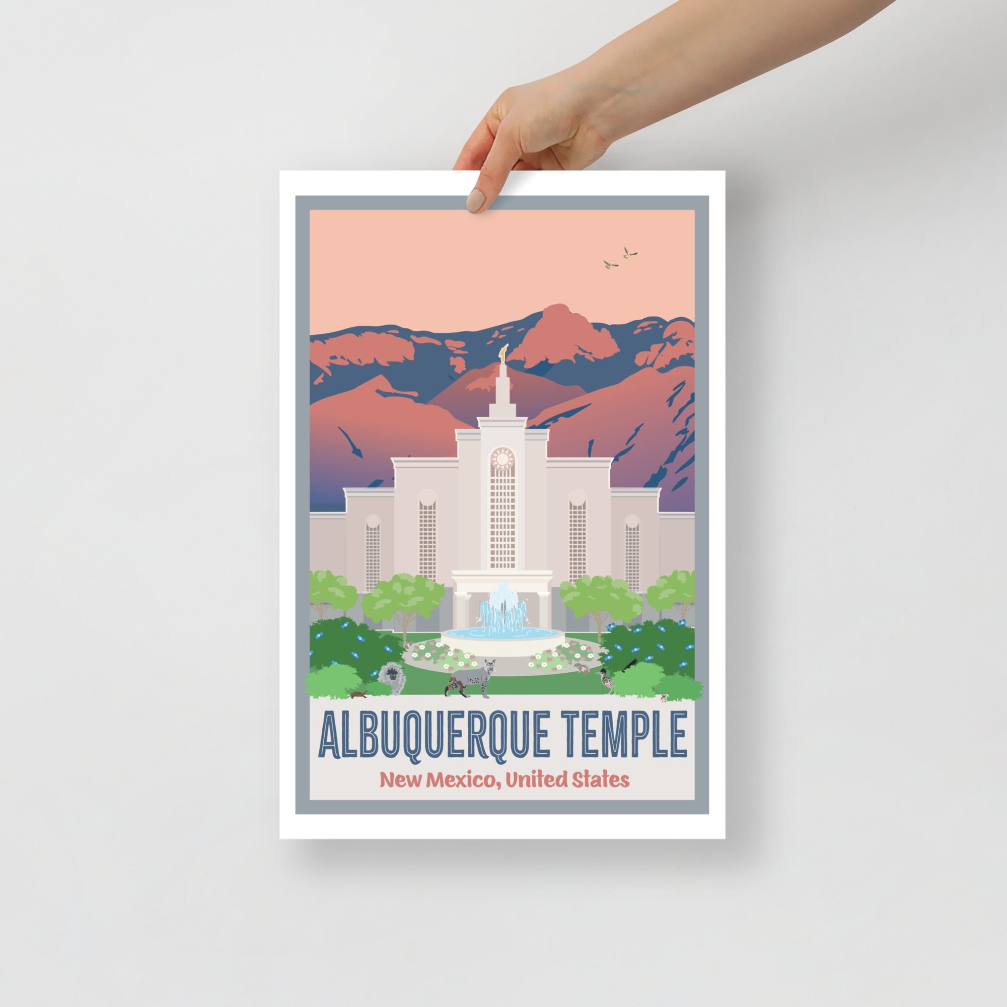 Kids Albuquerque Temple Poster- 12"x18", 24"x36"