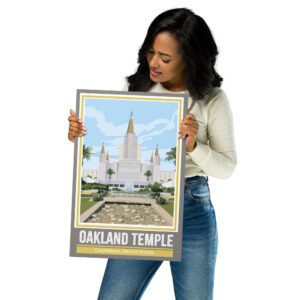 OAKLAND TEMPLE TRAVEL POSTER- 12"X18, 24"X36"