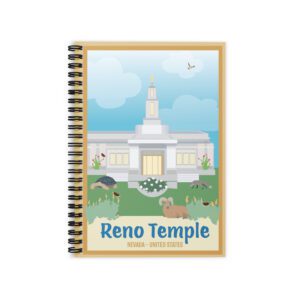Kids Reno Temple- Ruled Line Spiral Notebook