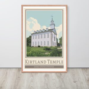 Kirtland Temple- Framed poster- 3 color options, 2 size options
