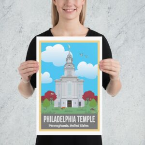 KIDS Philadelphia Temple Poster- 12"x18", 24"x36"