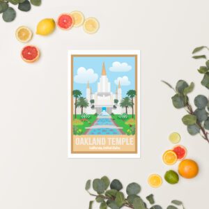 Kids Oakland Temple Poster- 12"x18", 24"x36"