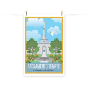 Kids Sacramento Temple Poster- 12"x18", 24"x36"