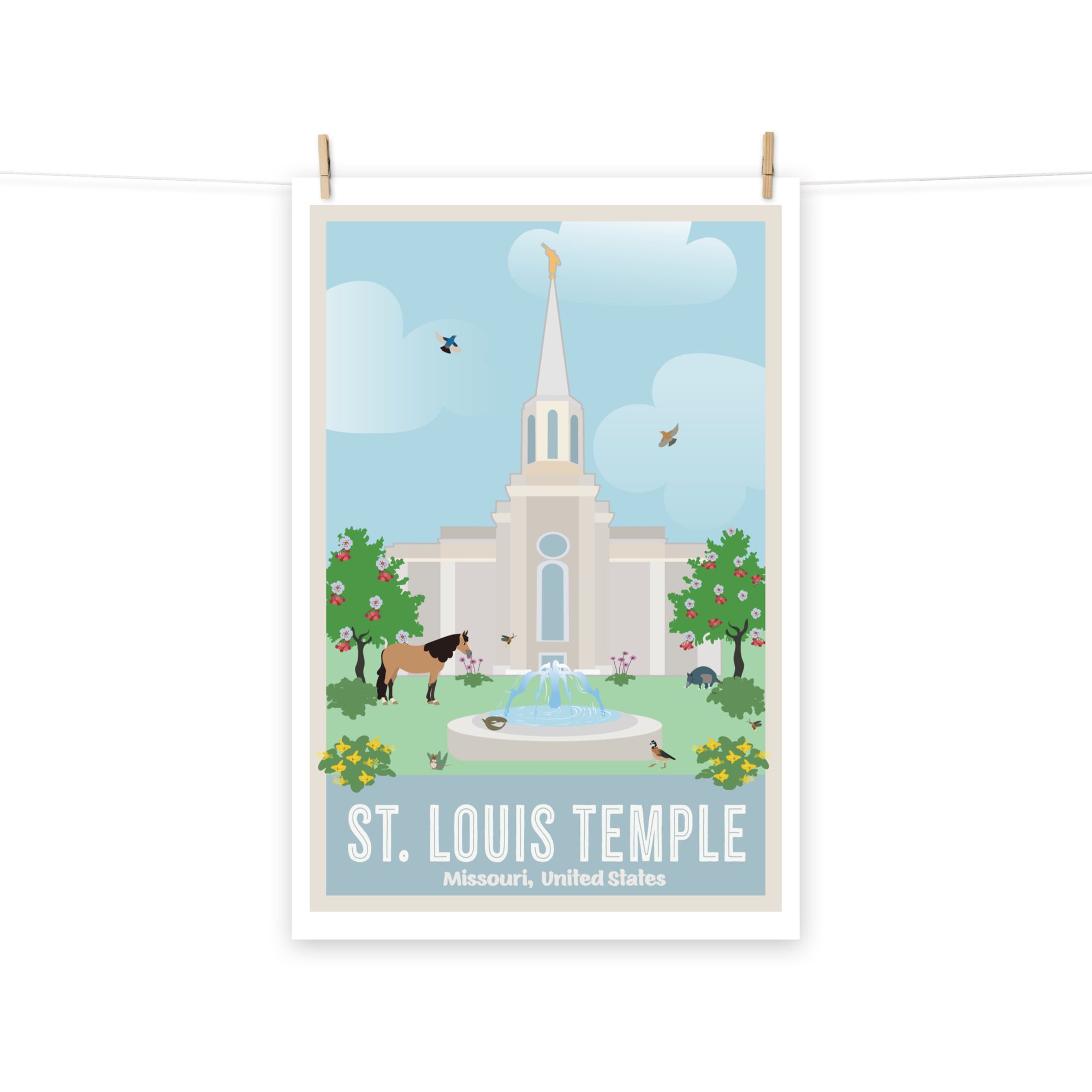 KIDS St. Louis Temple Poster- 12"x18", 24"x36"