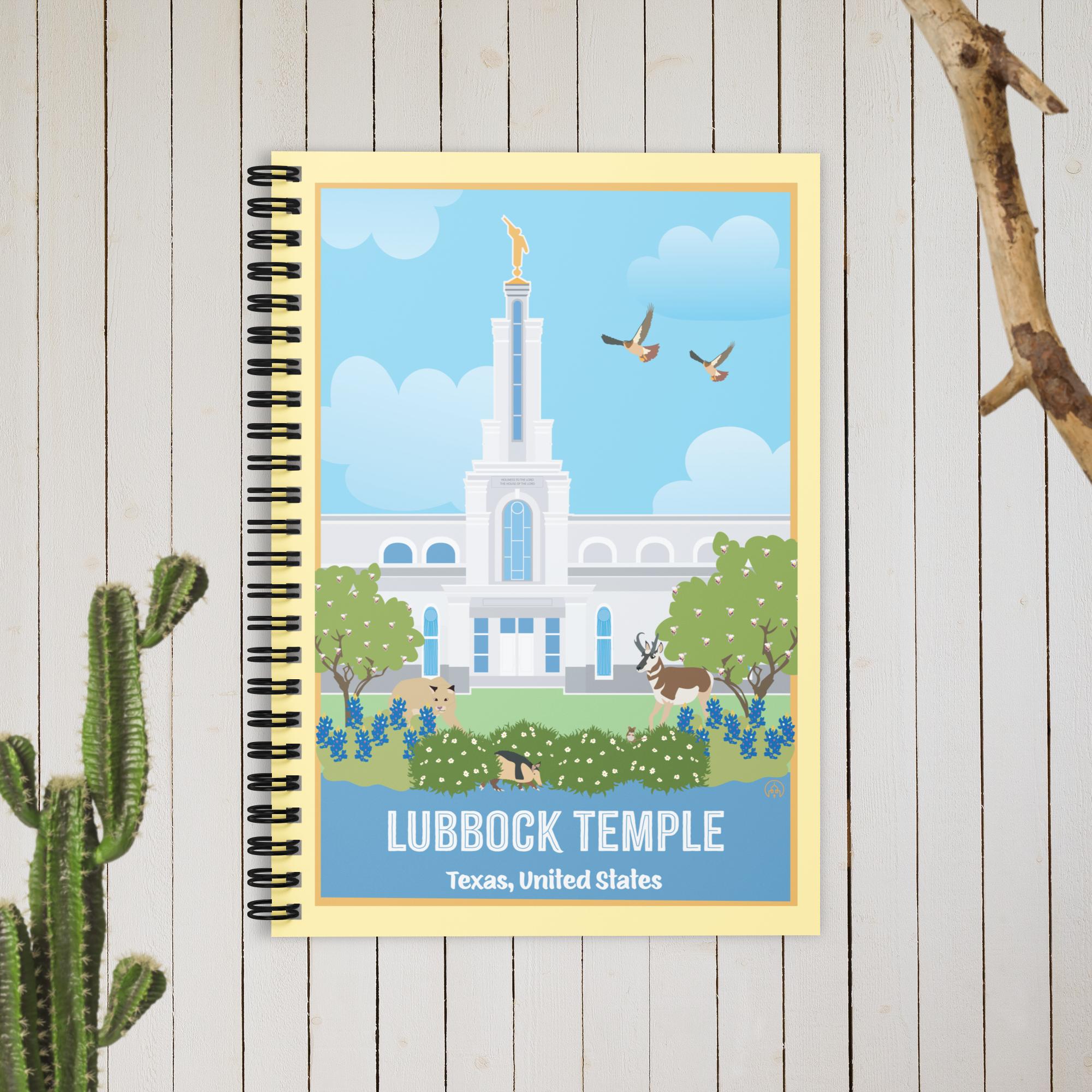 KIDS LUBBOCK Temple- Ruled Line Spiral Notebook