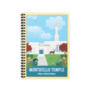 KIDS MONTICELLO TEMPLE- Ruled Line Spiral Notebook
