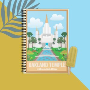Kids Oakland Temple- Ruled Line Spiral Notebook