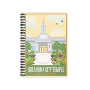 KIDS Oklahoma City Temple- Ruled Line Spiral Notebook