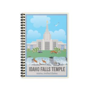 KIDS Idaho Falls Temple- Ruled Line Spiral Notebook