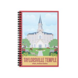 KIDS Taylorsville Temple- Ruled Line Spiral Notebook