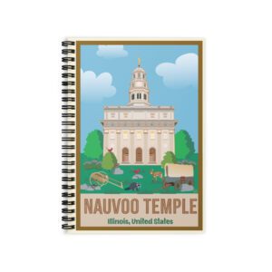 KIDS NAUVOO TEMPLE- Ruled Line Spiral Notebook