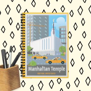 KIDS MANHATTAN TEMPLE- Ruled Line Spiral Notebook