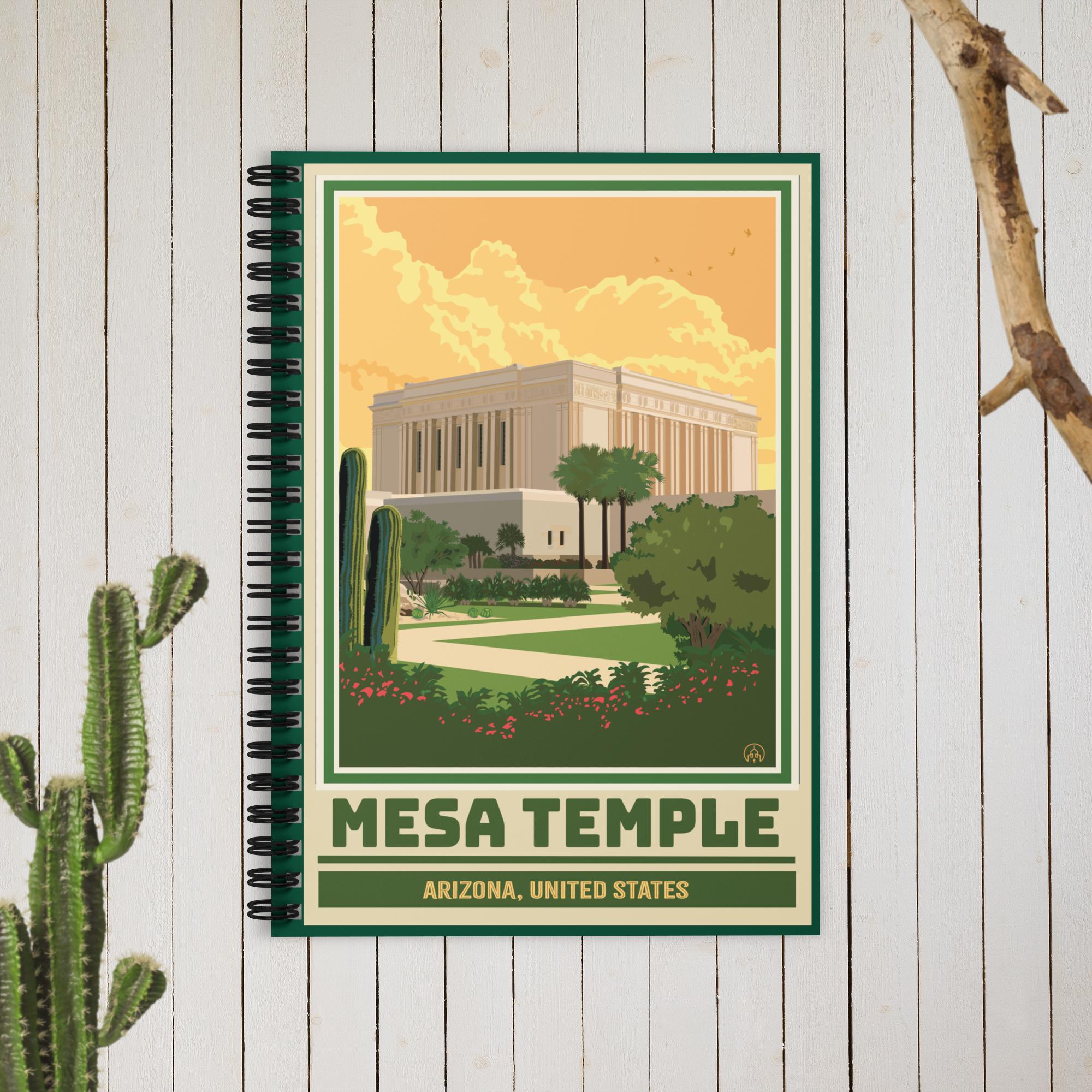 Mesa Temple- Ruled Line Spiral Notebook