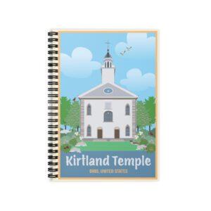 KIDS KIRTLAND TEMPLE- Ruled Line Spiral Notebook