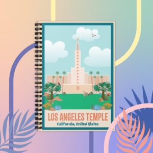KIDS LOS ANGELES TEMPLE- Ruled Line Spiral Notebook