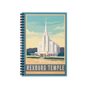 Rexburg Temple- Ruled Line Spiral Notebook