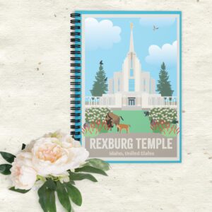 KIDS REXBURG TEMPLE- Ruled Line Spiral Notebook