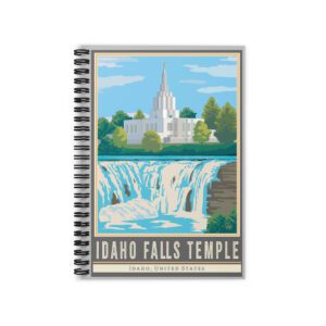 Idaho Falls Temple- Ruled Line Spiral Notebook