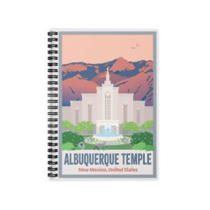 KIDS Albuquerque Temple- Ruled Line Spiral Notebook