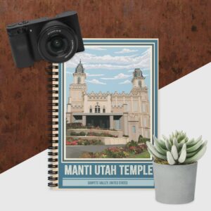 Manti Temple- Ruled Line Spiral Notebook