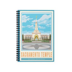Sacramento Temple- Ruled Line Spiral Notebook
