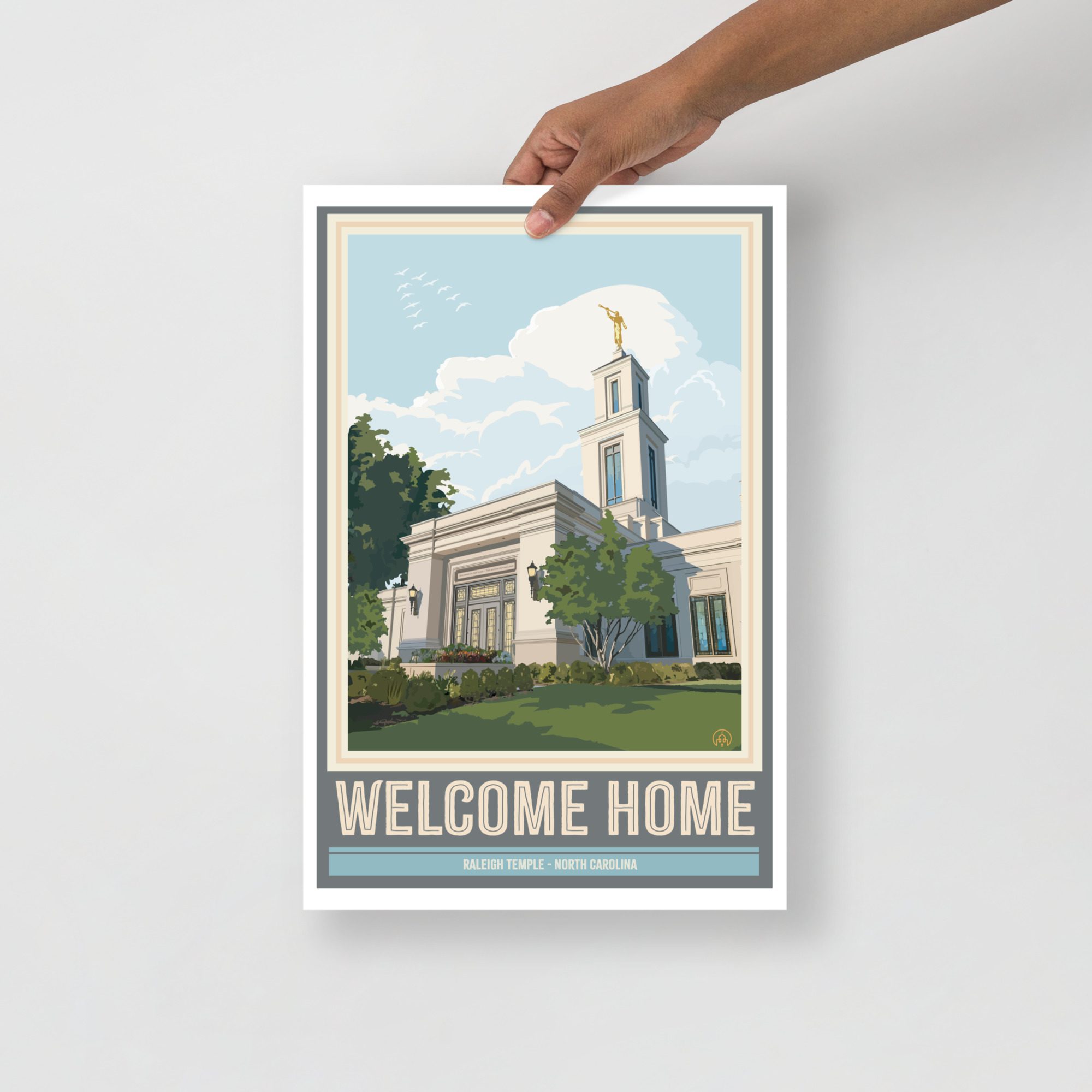 WELCOME HOME- Raleigh Temple Poster- 12"x18", 24"x36"