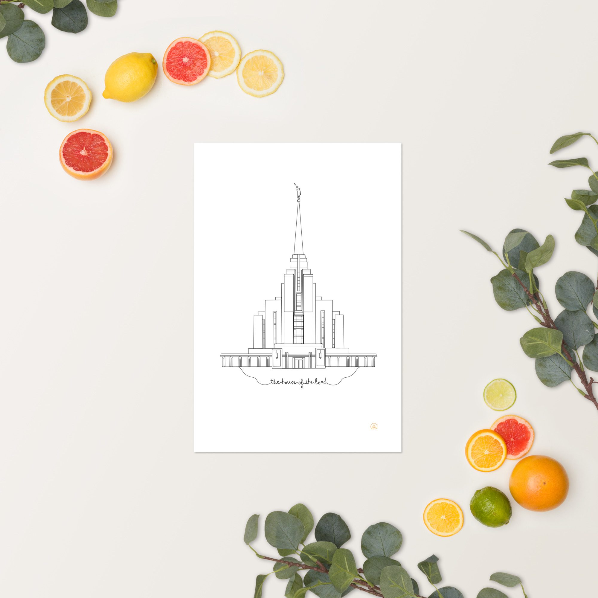 Eternal_Line Art Rexburg Temple