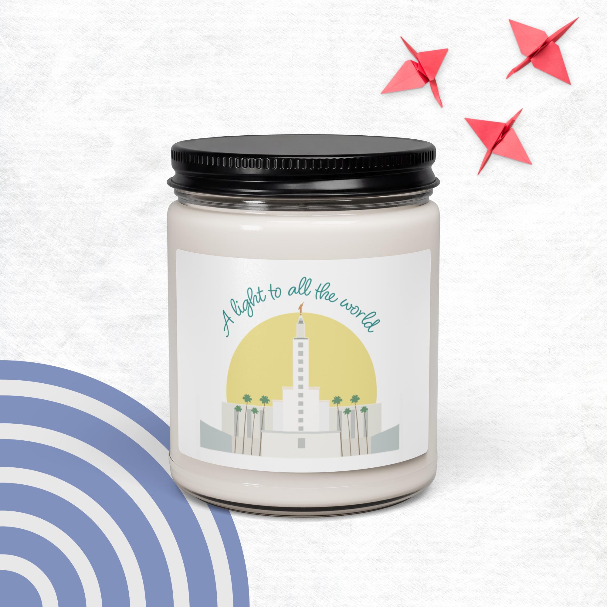A LIGHT TO ALL THE WORLD- LOS ANGELES TEMPLE- Scented soy candle