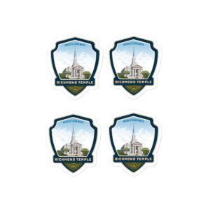 Richmond Temple Badge- Kiss-cut vinyl decals