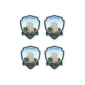 SALT LAKE TEMPLE BADGE- Kiss-cut vinyl decals