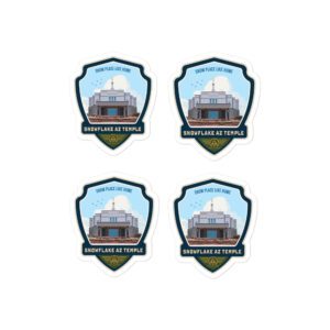 Snowflake Arizona Temple Badge- Kiss-cut vinyl decals